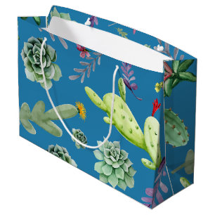 Cactus Pattern 5 Large Gift Bag