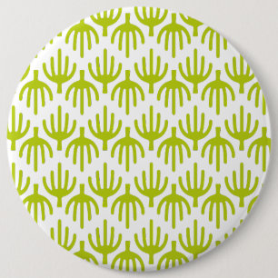 Cactus pattern 6 inch round button