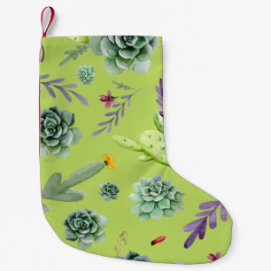Cactus Pattern 6 Small Christmas Stocking