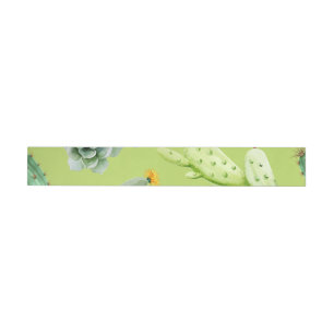 Cactus Pattern 6 Wrap Around Label