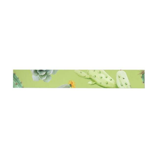 Cactus Pattern 6 Wrap Around Label (Individual)