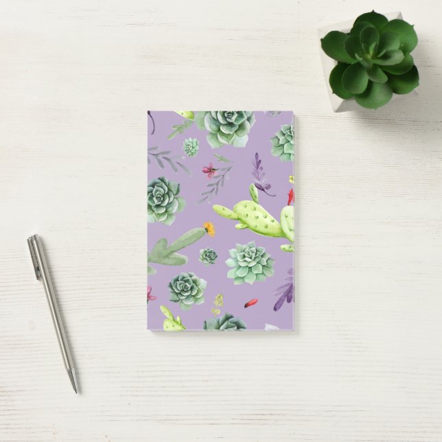 Cactus Pattern 7 Post-it Notes (Office)