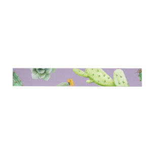 Cactus Pattern 7 Wrap Around Label
