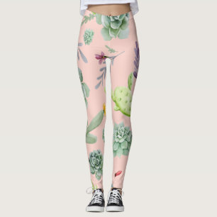 Cactus Pattern 8 Leggings