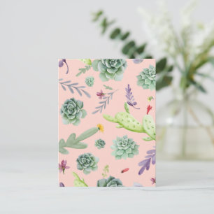 Cactus Pattern 8 Postcard