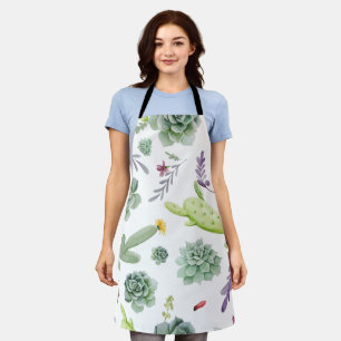 Cactus Pattern Apron
