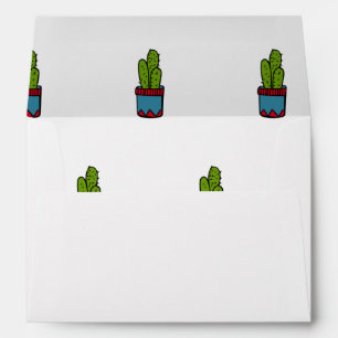 Cactus Pattern Envelope