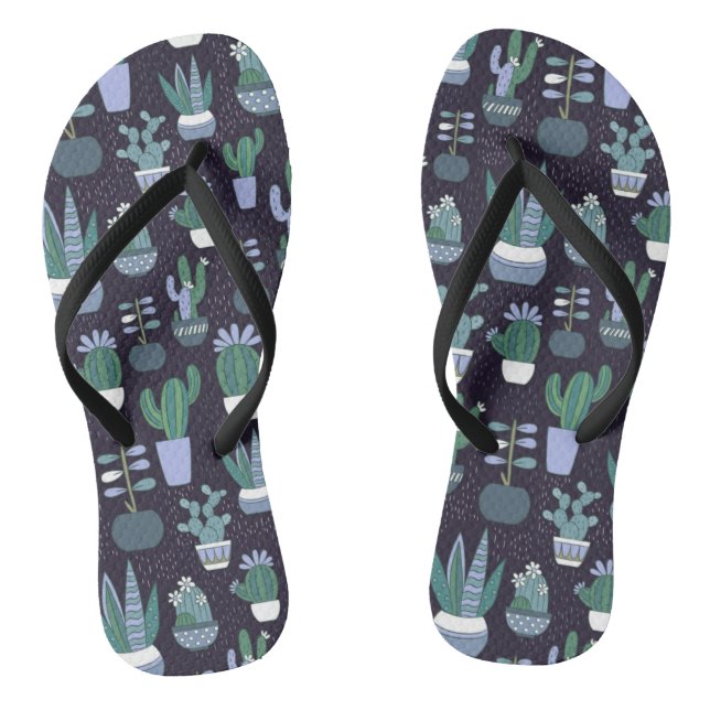 Cactus pattern flip flops (Footbed)