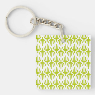 Cactus pattern keychain