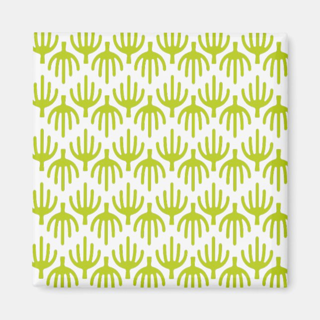 Cactus pattern magnet (Front)