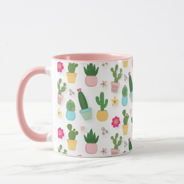 Cactus Pattern  Mug (Left)