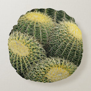 Cactus Pattern Round Pillow