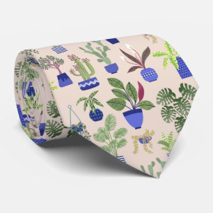 Cactus Pattern Tie