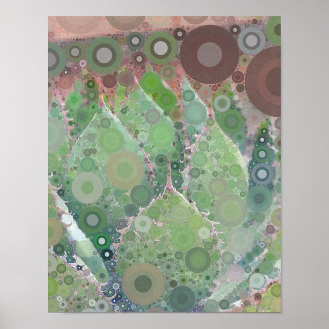 Cactus Photo Art Green Pink Brown TMCdesigns Poster (Front)