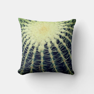 Cactus photography throw pillow
