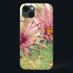 Cactus Pink Blossoms iPhone 13 Case<br><div class="desc">Cactus Pink Blossoms Artist: Tim OToole</div>