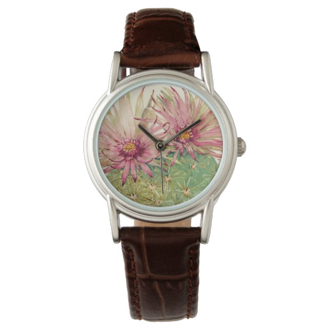 Cactus Pink Blossoms Watch (Front)