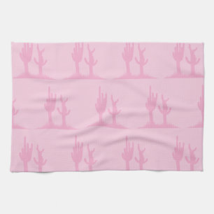 Cactus pinks kitchen towel