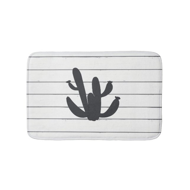 Cactus Plant Desert Art Bath Mat (Front)