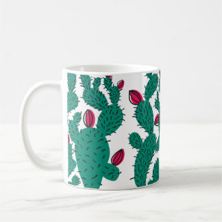 Cactus plant seamless pattern. Abstract hipster de Coffee Mug
