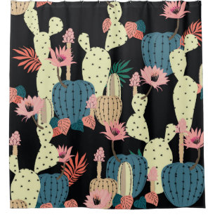 Cactus Plant: Vintage Botanical Pattern