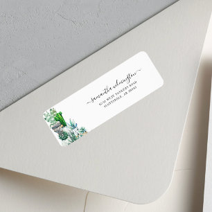 Cactus Plante Botanic Script Return Adresse