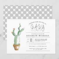 Cactus Planter | Watercolor Baby Shower