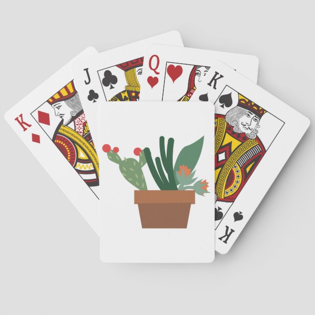 Cactus Plants Playing Cards (Back)