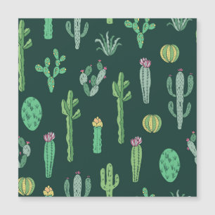 Cactus Plants: Vintage Seamless Background
