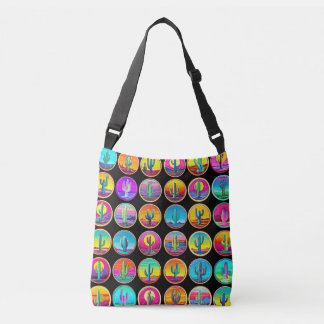 Cactus pop art succulent plants garden gardening crossbody bag