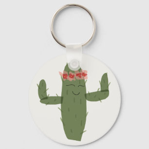 Cactus Princess Keychain