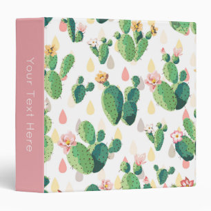 Cactus Print 3-Ring Binder