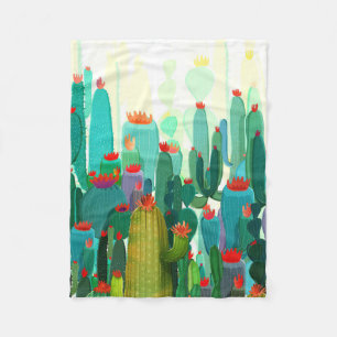 Cactus Print   A Lot Of Cactus Fleece Blanket