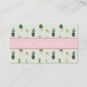 Cactus Print Business Card