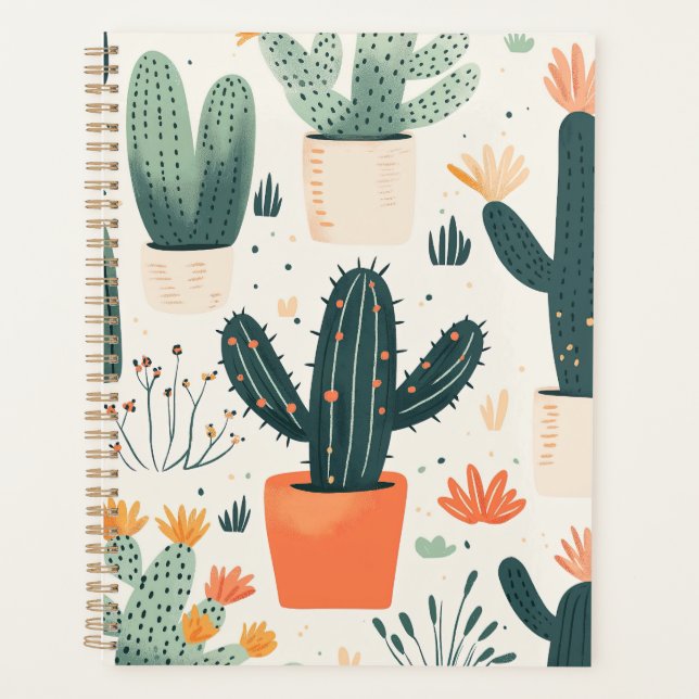 Cactus Print Planner (Front)