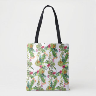 Cactus Print Tote Bag