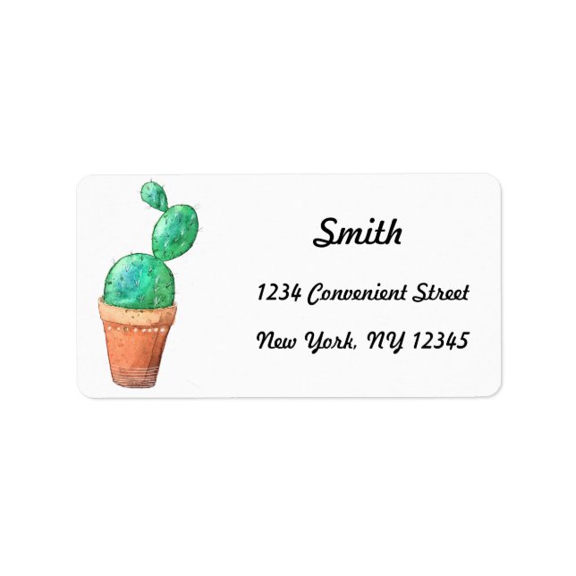 Cactus Return Address Label (Front)
