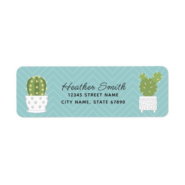Cactus Return Address Labels (Front)