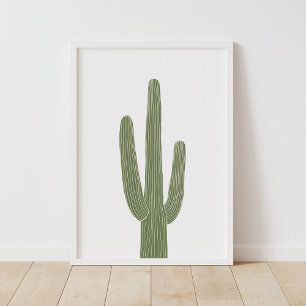 Cactus Saguaro Vert Décoration de pépinière du Sud