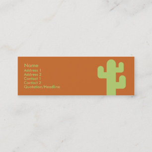 Cactus - Skinny Mini Business Card