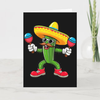 Cactus Sombrero Cinco De Mayo Mexican Cactus Party Card