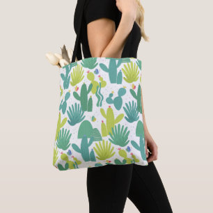 Cactus stock market tote bag