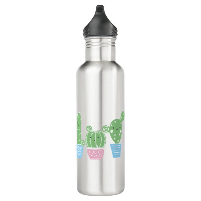 cactus, succulent, cute art fiesta, mexican, 710 ml water bottle (Right)