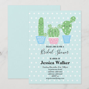 cactus, succulent, cute art fiesta, mexican, invitation