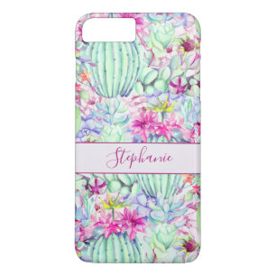 Cactus Succulent Floral Foliage Personalized Case-Mate iPhone Case
