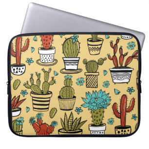 Cactus Succulent: Hand Drawn Sketch Laptop Sleeve
