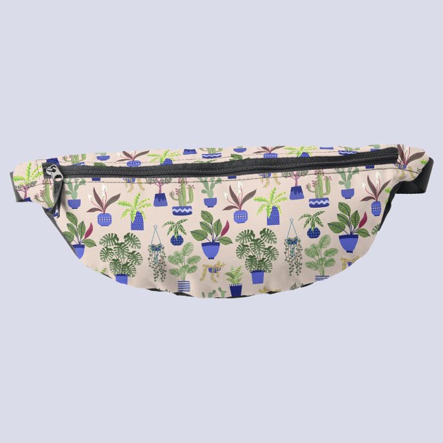Cactus Succulent Houseplant Fanny Pack (Cactus cacti succulent pattern blush pink fanny pack for plant lovers)