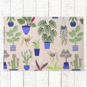 Cactus Succulent Pattern Doormat