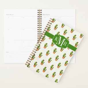 Cactus & Succulent Polk Dot Pattern Planner
