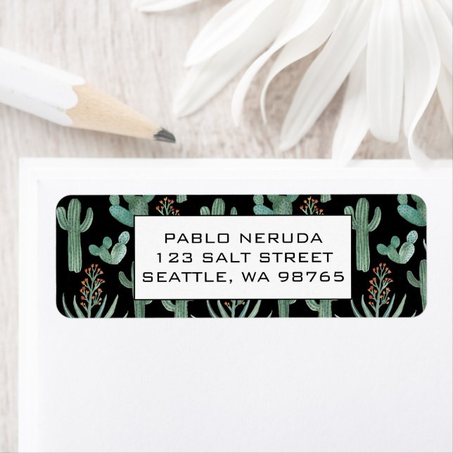 Cactus & Succulents Desert CUSTOM Adresse postale (En situation)